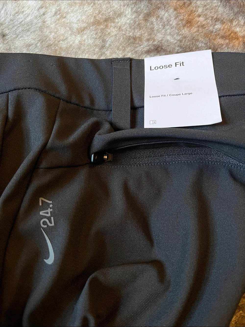 Nike 24.7 PerfectStretch Pants Mens 34x30 Dri-Fit  UV Loose Black HV0377 $120